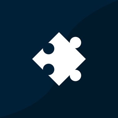 Bulmaca öğesi basit web simgesi