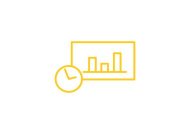 iş büyüyen grafik sunum simgesini