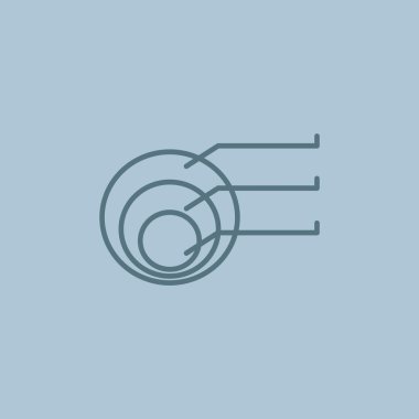 Basit yuvarlak Infographic web simgesi