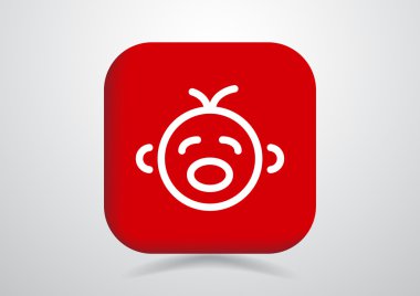 Ağlayan bebek siluet 