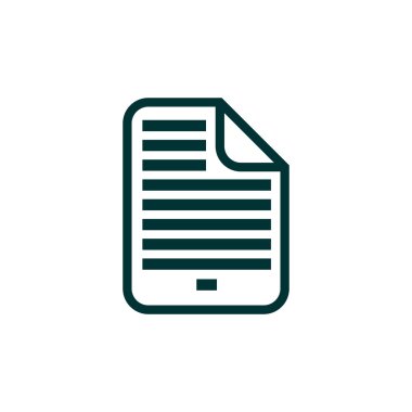 Belge dosya basit web simgesi