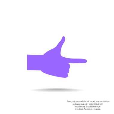 işaret parmağı web simgesi