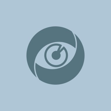 Objektif göz web simgesi