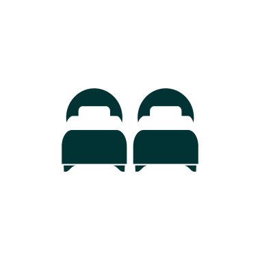 İkiz yatak simgesi