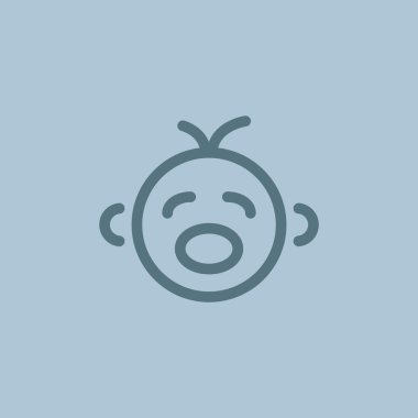 Ağlayan bebek siluet 