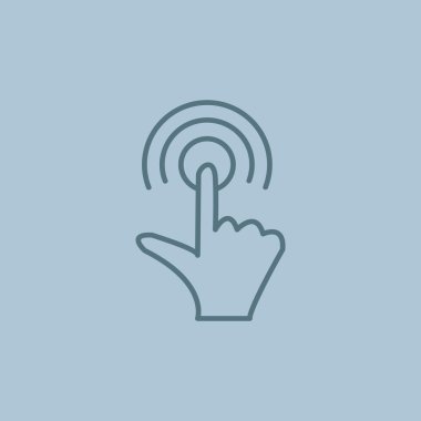 Dokunmatik ekran web simgesi