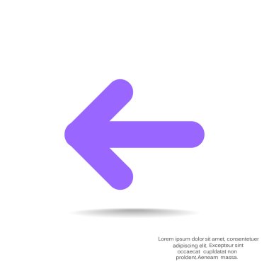 Ok işaret sol simgesi