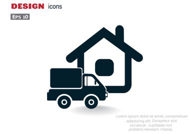 Kamyon evi web simgesinin yanında