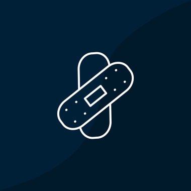 Bandaj sıva basit web simgesi