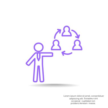 İletişim simgesi olan insan