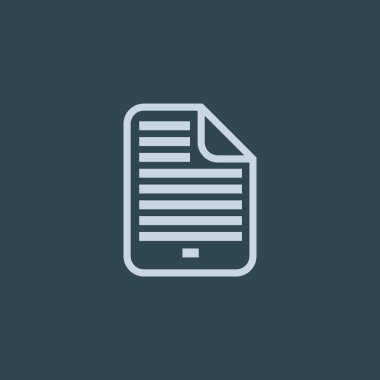 Belge dosya basit web simgesi