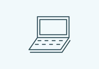 Basit dizüstü web simgesi