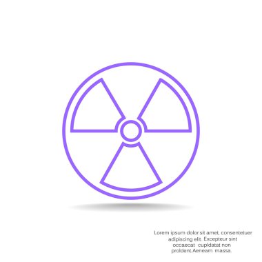 Radyasyon sembolü web simgesi
