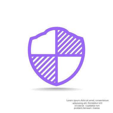 Basit kalkan web simgesi