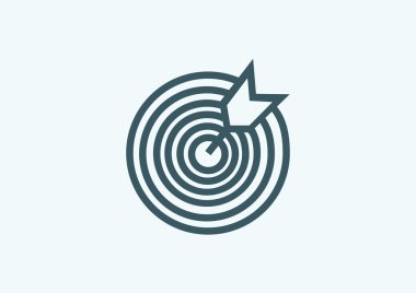 Yuvarlak hedef web simgesi