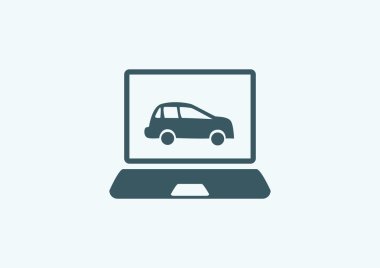 Dizüstü ekran araba ile