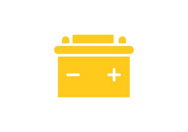 Basit araba pil simgesi