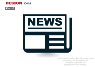 Gazete basit web simgesi