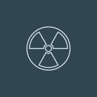 Radyasyon sembolü web simgesi