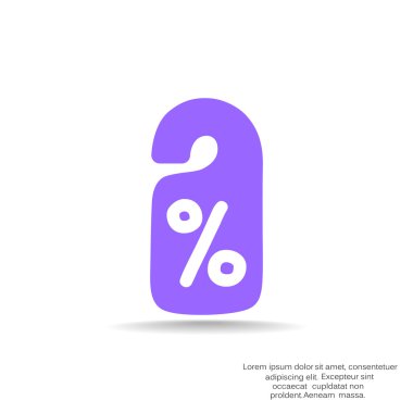 yüzde işareti indirim