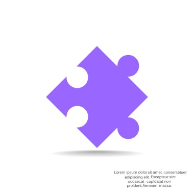 Bulmaca öğesi basit web simgesi