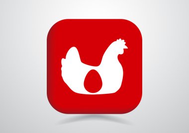 Tavuk yumurta içindeki siluet