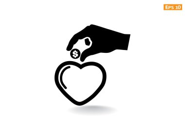 sadaka, web simgesi vermek