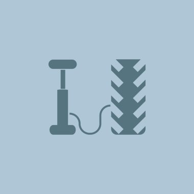 Hava pompası ve lastik web simgesi