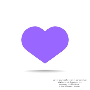 Basit kalp web simgesi