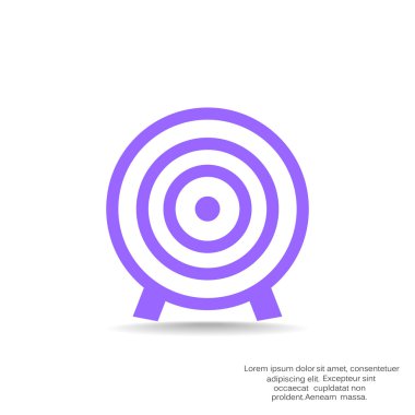 Yuvarlak hedef web simgesi