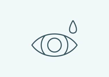 Basit simge göz damlası