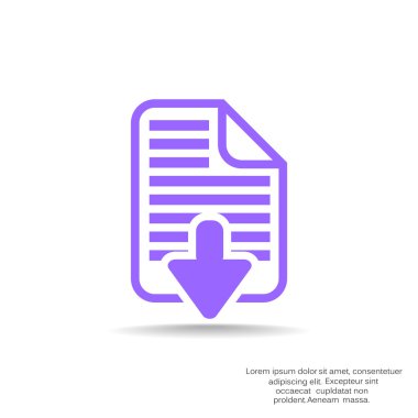 Dosya indirme simgesi