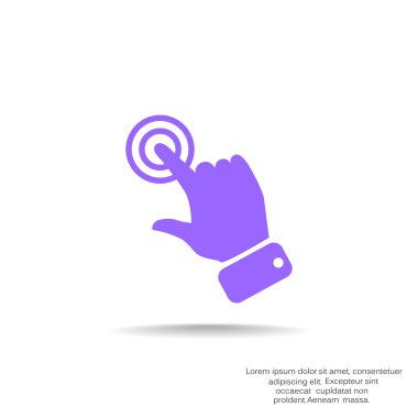 Dokunmatik ekran web simgesi