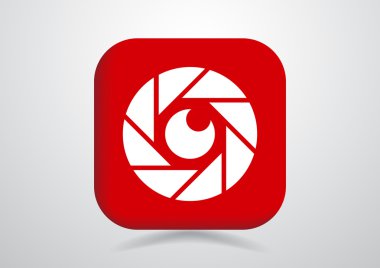 Objektif göz web simgesi