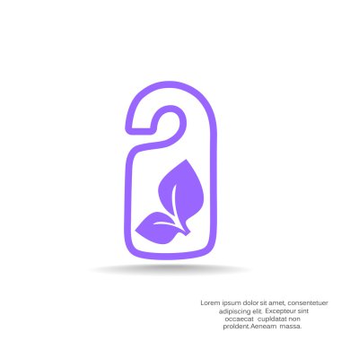 Eko etiket simge asılı