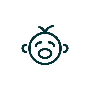 Ağlayan bebek siluet 