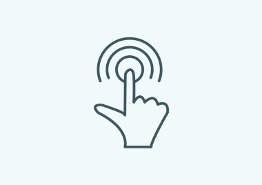 Dokunmatik ekran web simgesi