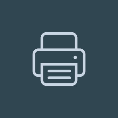 Kağıt web simgesi ile çalışma yazıcı 