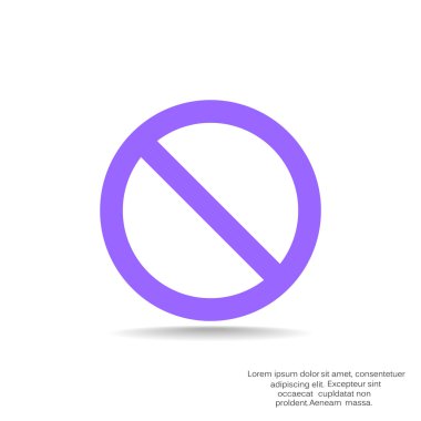 yasak işareti web simgesi