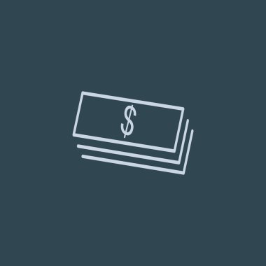 Dolar web simgesi yığını