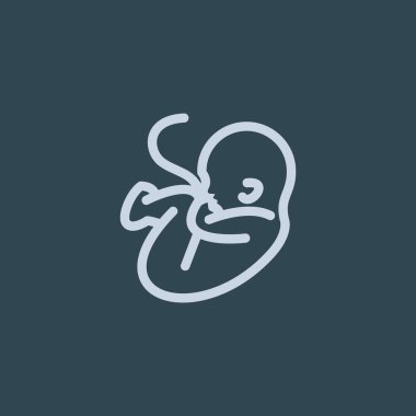 Embryon Bebek göbek simgesiyle