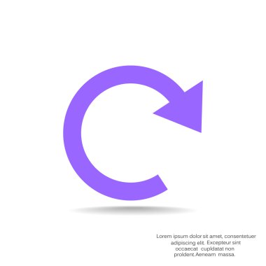 Yuvarlak ok web simgesi