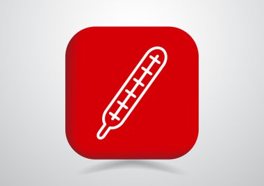 tıbbi termometre simgesi 