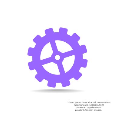 Tek yönlü dişli basit simgesini