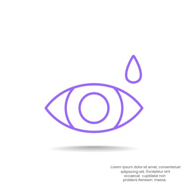 Basit simge göz damlası