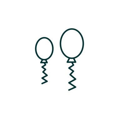 Balonlar anahat simgesini