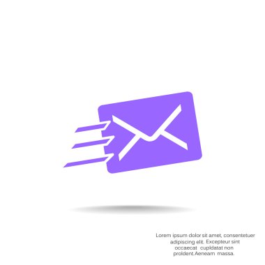 Basit anahat zarf illüstrasyon