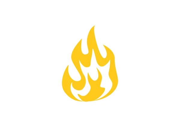 Fire flames spindelväv ikonen — Stock vektor