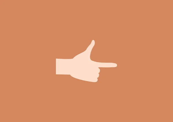 Web-Ikone mit dem Zeigefinger — Stockvektor