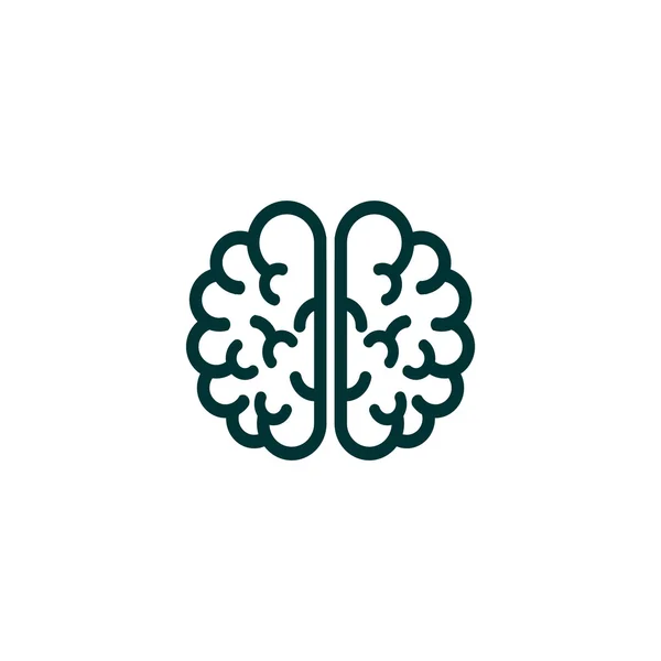 Το εικονίδιο web του ανθρώπινου εγκεφάλου — Διανυσματικό Αρχείο